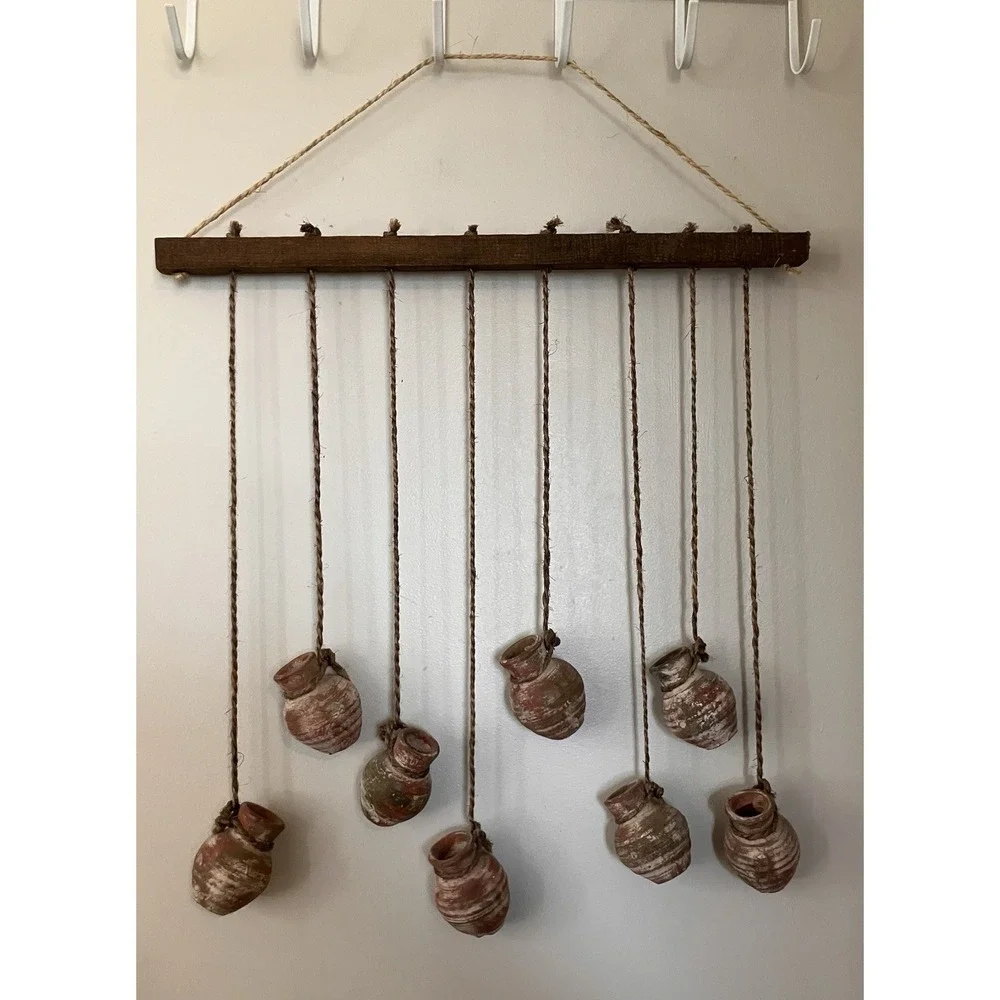 Rustic Hanging Clay Pots Wall Décor Mini Marks Southwest Farmhouse